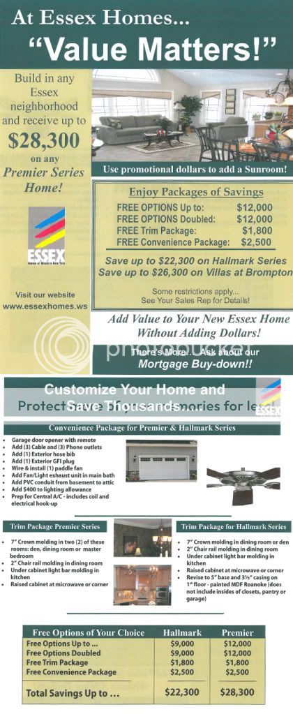 Call Essex Homes (716) 635-0550 for more information. (c) macman7 for more information
